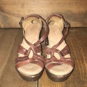 Born Platform Wedge Sandals